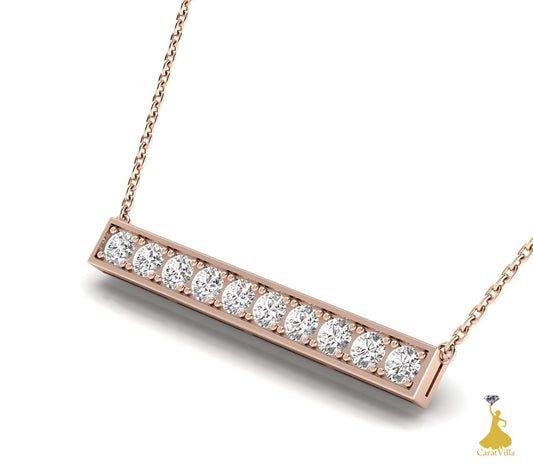 Linear Brilliance Diamond Pendant